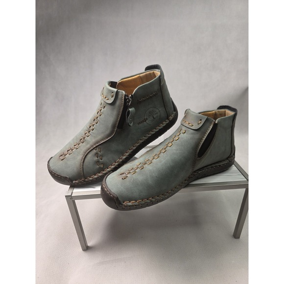 The Unbranded Brand Other - Handmade Leather Casual Shoes Men's Sneakers Flat Leather Ankle Boots  Size 38